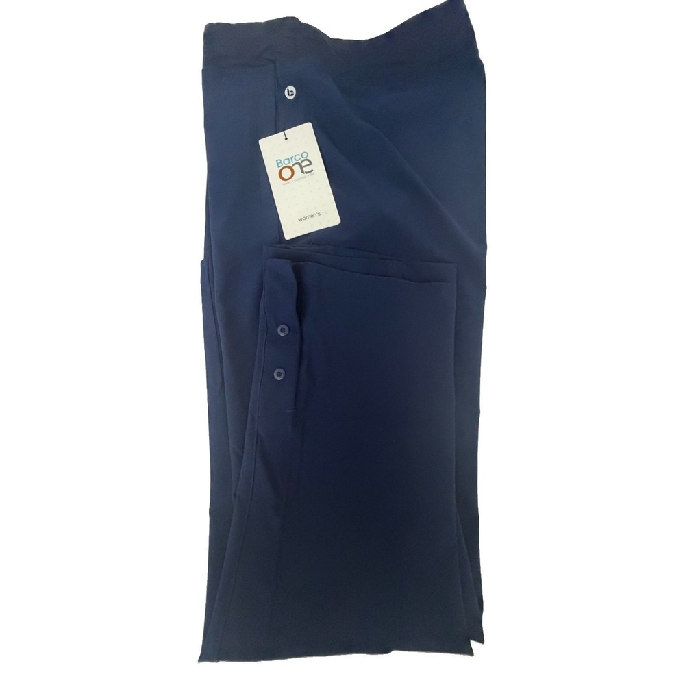 BARCO One 5205 4 Pkt Knit Waist Seamed Pant Indigo Size M Petite New - Picture 8 of 15
